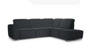 Lotta Reglainer Corner Sofa - soft velur anthracite