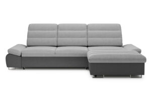 Roma Corner Sofa - soft touch silver-soft touch anthracite